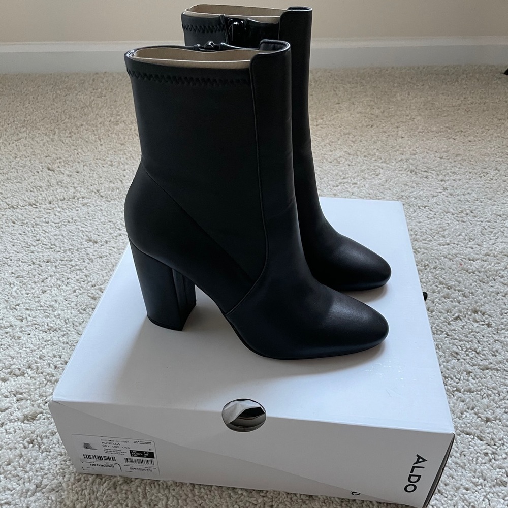Aldo Aurella Smooth Leather Booties